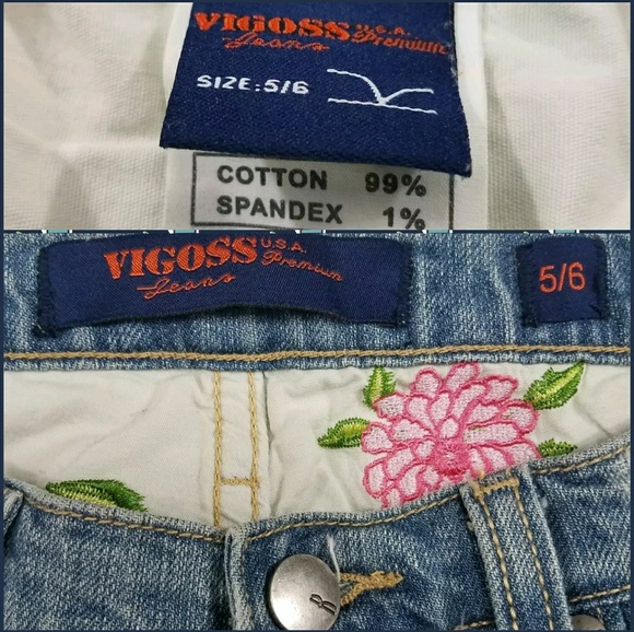 Vigoss Jeans U.S.A Premium Denim Pants Size 5 / 6 - Picture 8 of 8